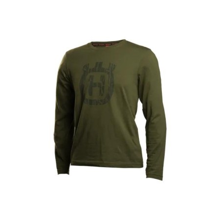 Husqvarna Xplorer – Zielony T-shirt z Długim Rękawem