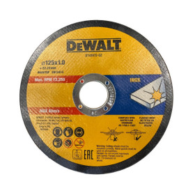 Tarcza DeWalt 125x1 mm DT43972-QZ – zestaw 10 sztuk