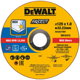 DeWalt DT20540-QZ – tarcza 125x1 mm INOX do cięcia stali