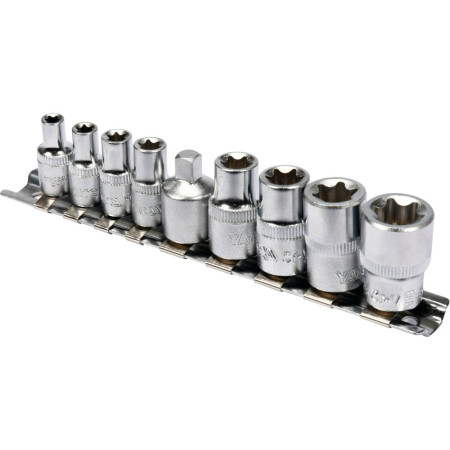 Yato Klucze nasadowe Torx E5–E16 9 szt. YT-0520