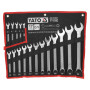 Yato Zestaw kluczy płasko-oczkowych 17 szt. YT-0363