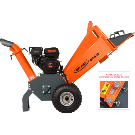 Rozdrabniacz Grass GS650 Loncin 212 - gałęzie 10 cm